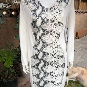 Thalia sneak prints Long sleeves dress